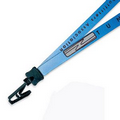 1/2" Color Match Lanyard w/ Bulldog Clip (Full Color Imprint)